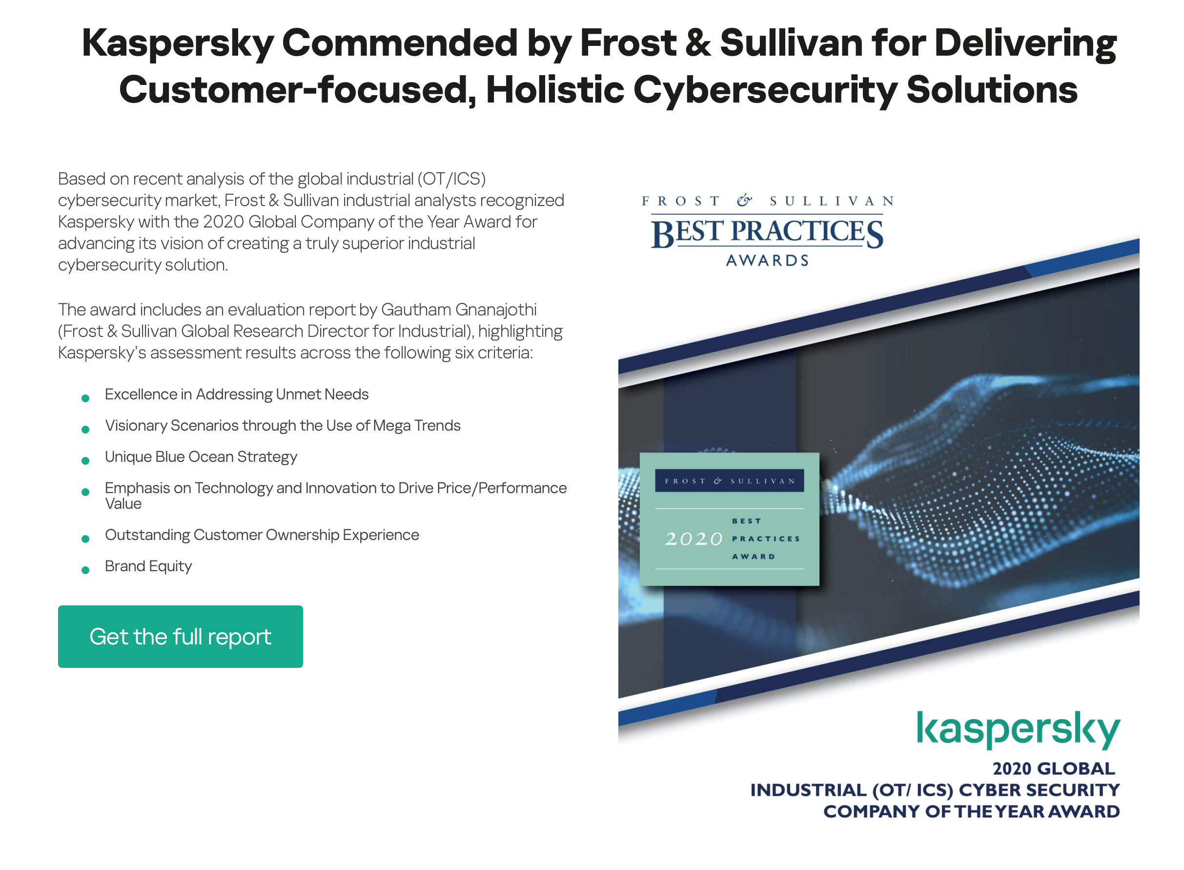 Kaspersky Industrial CyberSecurity